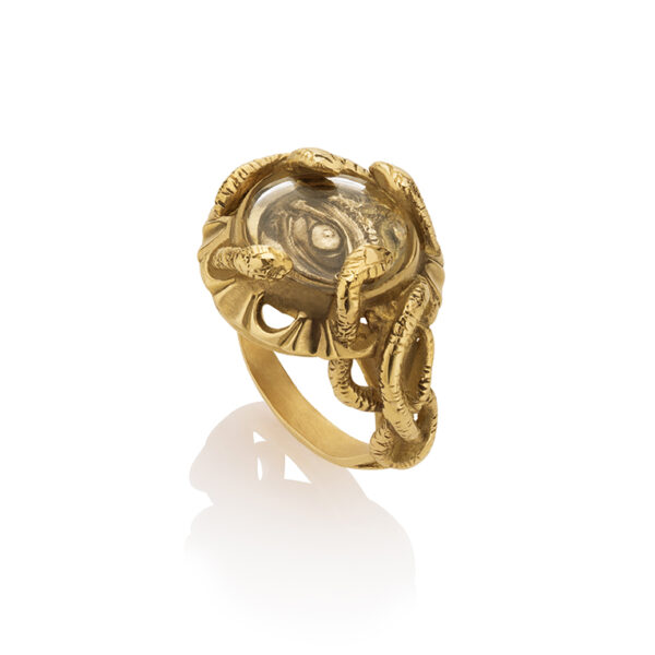 Eye and snake ring