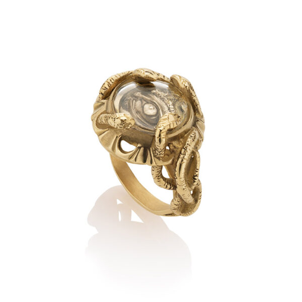 Eye and snake ring