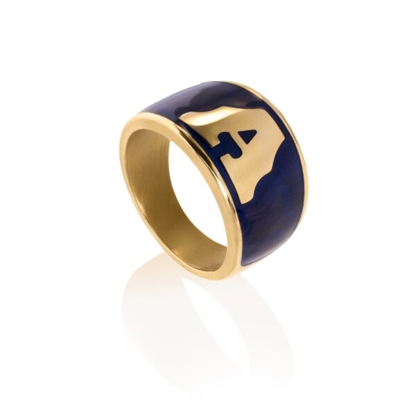 Enamel Letter Ring