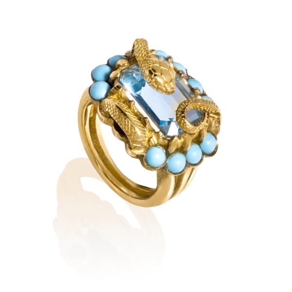 Vipra Ring – Topaz & Turquoise