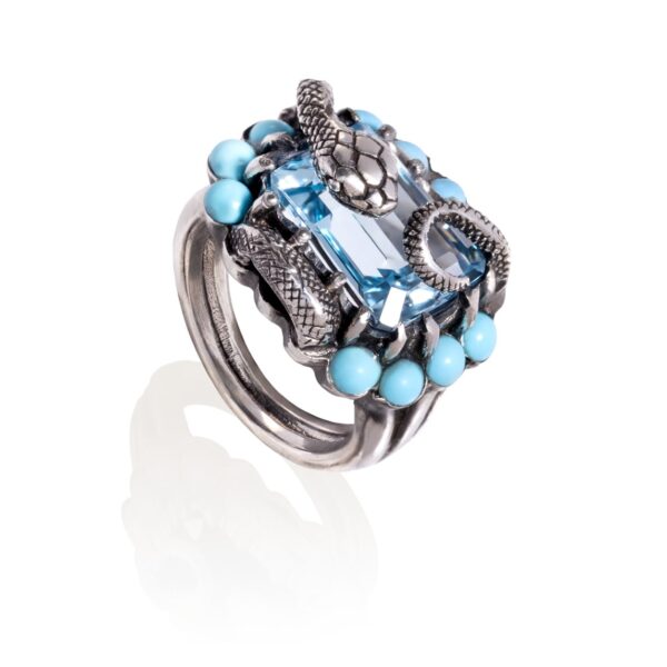 Vipra Ring – Topaz & Turquoise